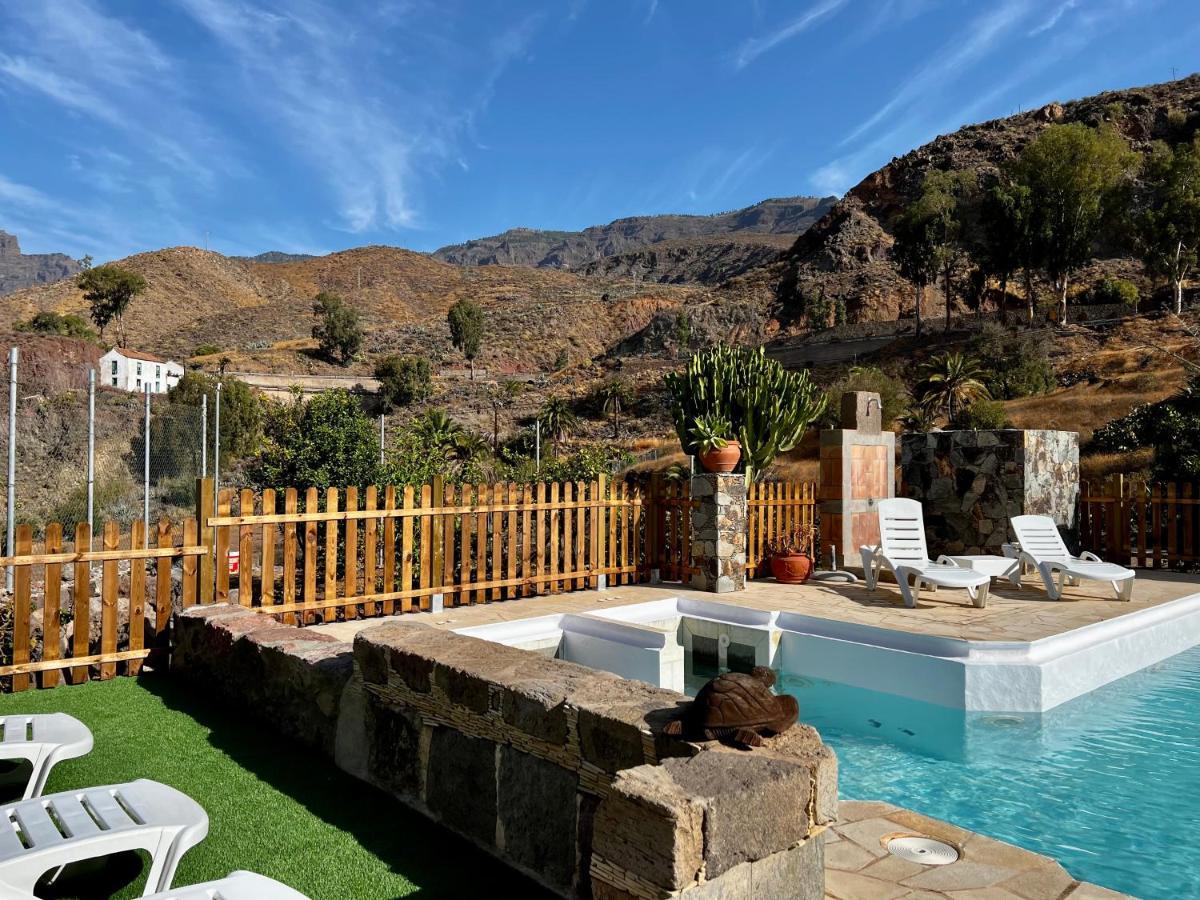 Casa Rural La Limera Con Piscina Privada Santa Lucia De Tirajana Ngoại thất bức ảnh