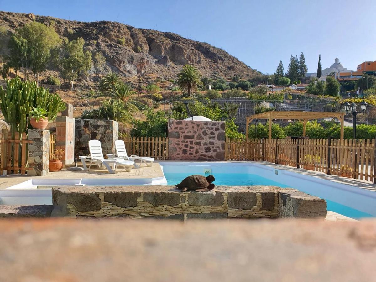 Casa Rural La Limera Con Piscina Privada Santa Lucia De Tirajana Ngoại thất bức ảnh