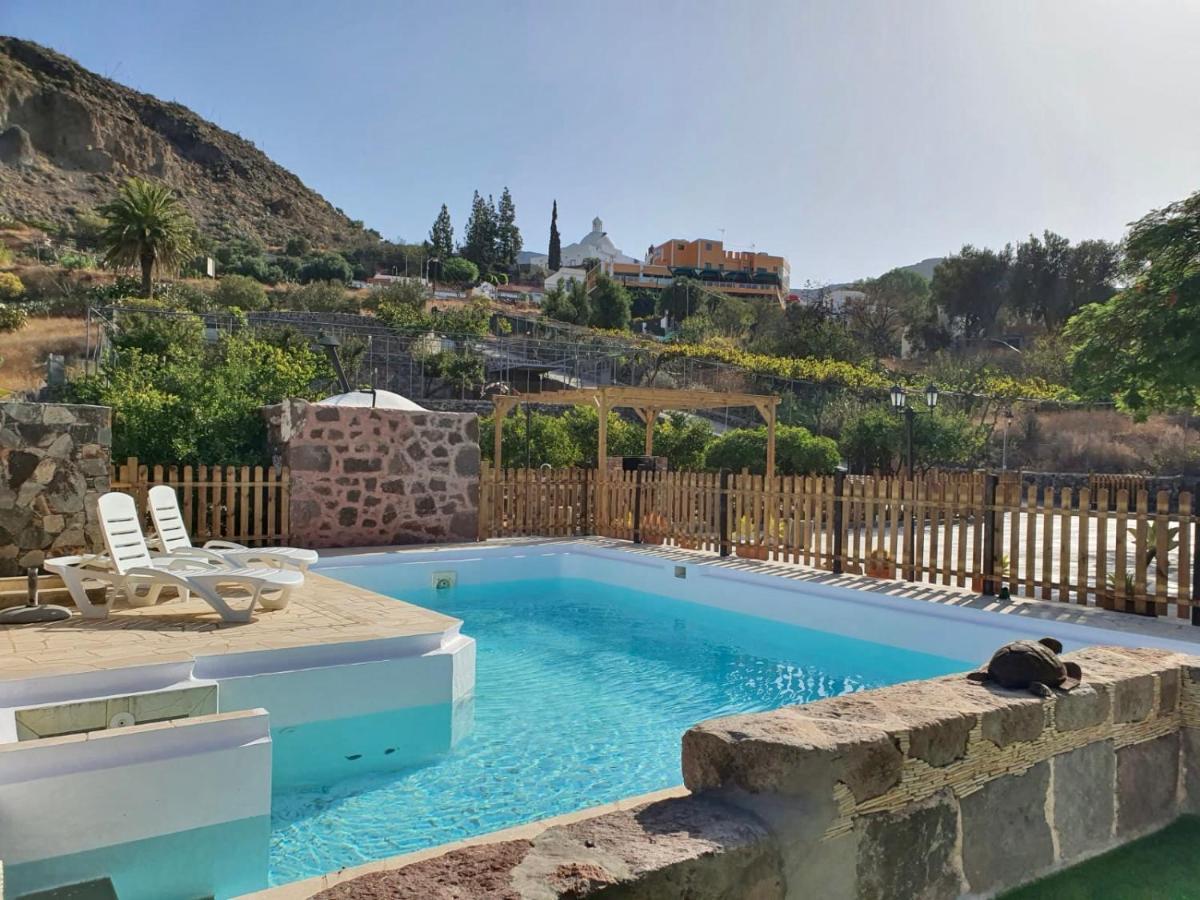 Casa Rural La Limera Con Piscina Privada Santa Lucia De Tirajana Ngoại thất bức ảnh