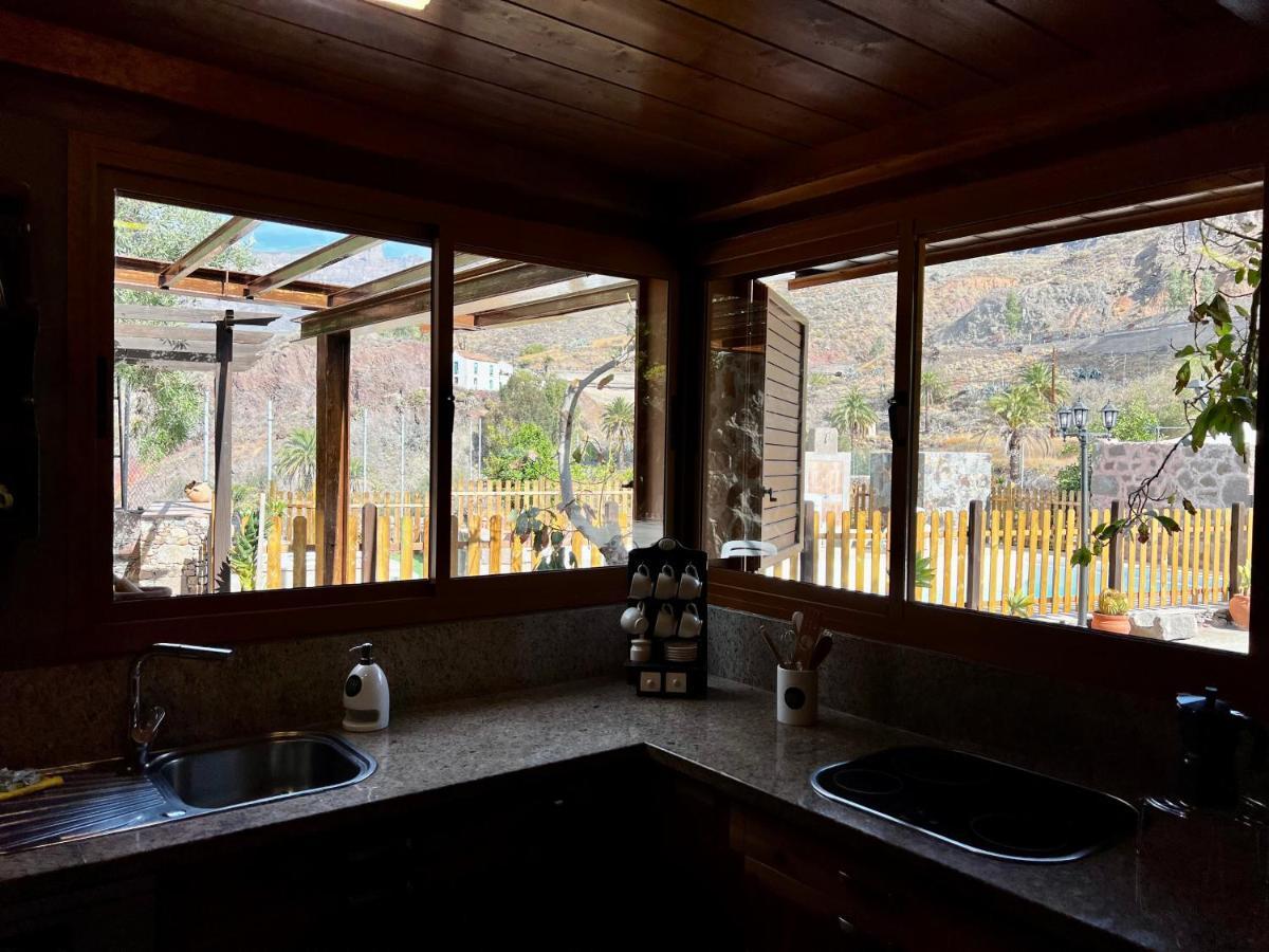 Casa Rural La Limera Con Piscina Privada Santa Lucia De Tirajana Ngoại thất bức ảnh