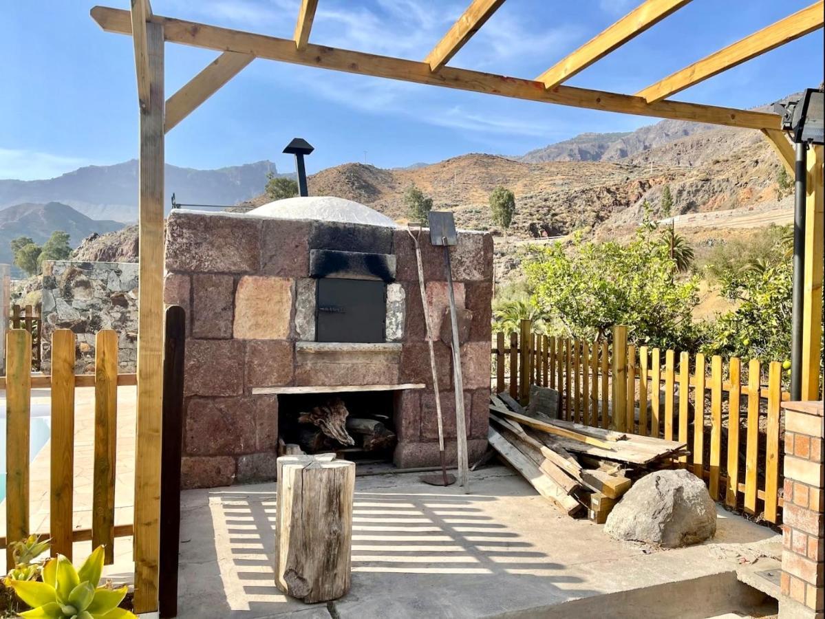 Casa Rural La Limera Con Piscina Privada Santa Lucia De Tirajana Ngoại thất bức ảnh